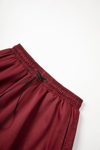 Pantalon de jogging rouge pour homme, taille élastique, cordon de serrage, poches cargo, coupe décontractée, léger, respirant, en coton, automne - Product Image 3