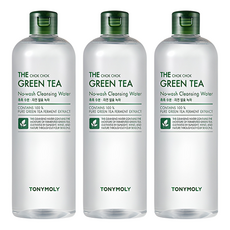 Tony Moly the Chok Chok Green Tea 500ml Cleansing Water 3ea <b>Set</b> for Face Care <b>Infused</b> with Glycerin - Product Image 1