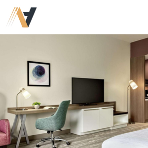 Ensemble de meubles de chambre d'hôtel portable empilable Twin XL pour la conversion de chambres d'hôtes commerciales et l'utilisation de rénovation temporaire Hilton - Product Image 2