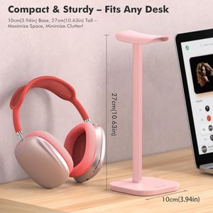 Supporto da scrivania in alluminio per cuffie con gancio appendi-auricolari per accessori cuffie e auricolari - Product Image 3