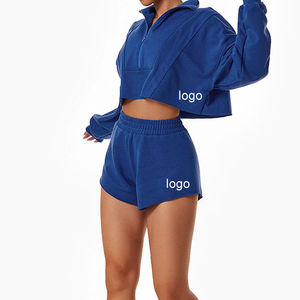 Conjunto Casual de Verano, Camiseta Corta Transpirable y Pantalones Cortos por Encima de la Rodilla con Decoración Personalizada para Uso Diario - Product Image 3