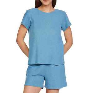 Top Quality & Breathable Stylish Look Custom Plain <b>Colour</b> Lightweight Polyester Short Sleeves Women Summer <b>Set</b> - Product Image 1