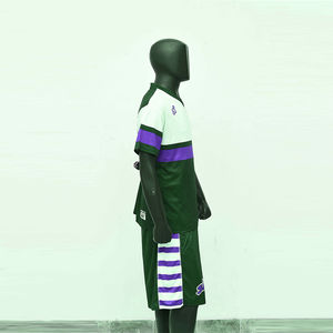 Nouvel ensemble décontracté deux pièces pour homme : T-shirt à manches courtes et short imprimés par sublimation en coton avec contraste de couleurs – Nouvelle collection - Product Image 6