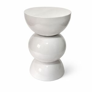 Modern <b>Round</b> Metal Top Coffee <b>Table</b> with Brass Base Durable & Easy to Clean Minimalist Living Room Furniture - Product Image 3
