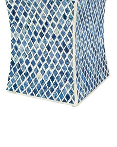 Mesa Auxiliar Artesanal con Incrustaciones de Hueso y Detallado Motivo Floral, Mesita de Noche Decorativa para Sala de Estar - Product Image 2