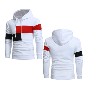 Sweat-shirt à capuche pour homme, 100% coton molletonné, coupe ample, anti-boulochage, intérieur doux et confortable, pour l'extérieur, couleur unie, 330g - Product Image 1