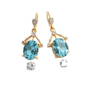 ต่างหูดีไซน์แฟชั่นหรูหรา925เงินสเตอร์ลิงเครื่องประดับวิจิตรต่างหูสำหรับผู้หญิง - Product Image 1