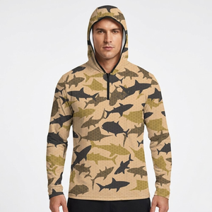 Sudadera con Capucha para Pesca, Sublimada, de Poliéster, de Secado Rápido, Personalizada, Ligera, con Protección Solar y Manga Larga, para Senderismo y Pesca al Aire Libre - Product Image 4