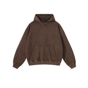 Sudadera con capucha de algodón extragrande personalizada al por mayor para hombre, sudadera con capucha de hombros caídos, precio de fábrica - Product Image 6