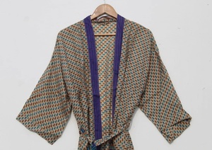 Kimono bohemio de estilo bohemio para mujer, vestido de novia de gasa de seda, Kimono de estilo bohemio, novedad - Product Image 5