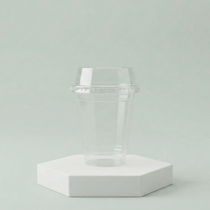 Gobelets à café jetables du Vietnam, transparents en PP PET, 12, 16, 22 oz, avec couvercle, pour boissons froides, thé glacé, boba, lait, café - Product Image 1