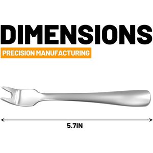 Professional Stainless Steel 6-Pack <b>BBQ</b> Skewer Meat Remover Forks Elegant Mess-Free Kebab Release Tools with Heat Resistance - Product Image 3