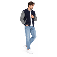 Veste universitaire de haute qualité, veste personnalisée de style baseball pour hommes et femmes, fabricant OEM ODM en gros, vestes unisexes