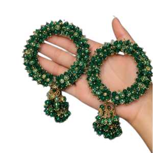 <b>Wedding</b> Bridal Party Wear Traditional Fashion Bangle <b>Accessories</b> Crystal Gajra Artificial Jewelry Floral Bracelet for Women - Product Image 1