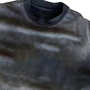 T-shirt décontracté surdimensionné pour homme, coupe carrée, haute qualité, personnalisable, respirant, vierge - Product Image 2