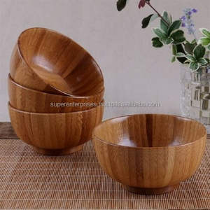 Elegante tazón de madera hecho a mano para mesa de comedor, para servir ensaladas y frutas, artesanía sostenible. - Product Image 1