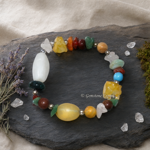กำไลข้อมือแฟชั่นคริสตัลบำบัด ขายส่ง รวมอัญมณีธรรมชาติ - Product Image 3