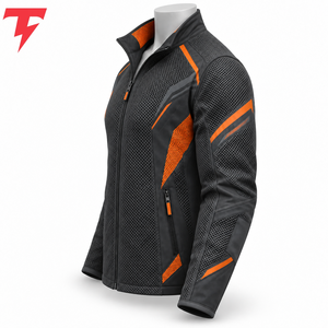 Herren Mesh-Jacke Vorderseite Umweltfreundlich Antibakteriell Atmungsaktiv Weicher Polyester/Baumwoll-Stoff Komfortabler Luftstrom für Fitness - Product Image 3