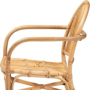 Modern Natural Outdoor <b>Rattan</b> Handmade Eco-Friendly Garden Patio Dining Chair - Product Image 2
