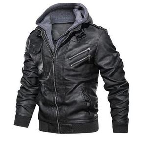 Vestes en cuir PU noir de haute qualité pour motards, style décontracté, grandes tailles, vestes en cuir vegan personnalisées et élégantes pour hommes - Product Image 3