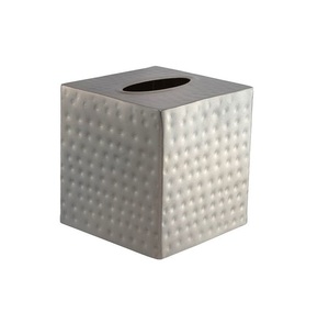 Decorative <b>Tissue</b> Box Cover Gold and <b>Black</b> Free Standing Design for Home Use Traditional Chinese Style Metal <b>Tissue</b> Box - Product Image 4