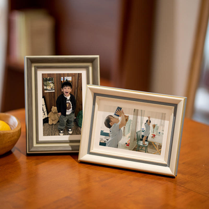 กรอบรูปเรซิ่นงานฝีมือเพ้นท์ลายศิลปะพื้นบ้านสไตล์เรโทรสำหรับตกแต่งบ้าน วางบนโต๊ะ พร้อมลายนูน - Product Image 2