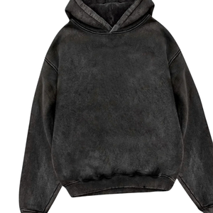 Men's Autumn Vintage Solid Hooded <b>Workout</b> <b>Hoodies</b> 100% Cotton Knitted Regular Fit Eco-Friendly Anti-Pilling Quick Dry 420g - Product Image 1