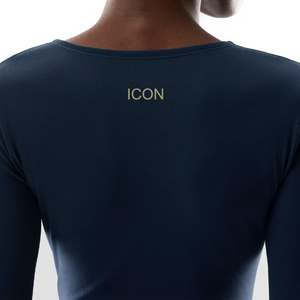 Camiseta de yoga de manga larga de secado rápido para mujer, personalizada al por mayor, para fitness, gimnasio, atlética, ajustada, OEM, frontal - Product Image 5