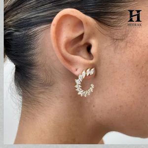 Elegantes Pendientes de Aro con Diamantes Marquise, Joyería de Diamantes Certificados al por Mayor para Mujer - Product Image 3