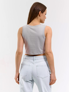 Top Corto para Mujer, Estilo Baby Tank, Moda Boutique, Verano, Vacaciones, Casual, Venta al por Mayor, Diseño de Logotipo Personalizado, Ropa Urbana - Product Image 3
