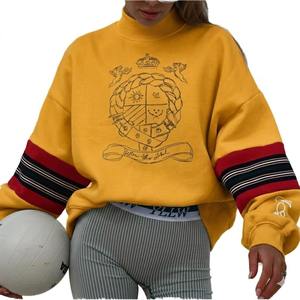 Sweat-shirt confortable pour femme à col montant, en tissu doux, coupe décontractée, manches longues et toucher chaud, idéal pour un usage quotidien décontracté. - Product Image 6