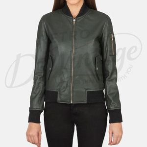 เสื้อแจ็คเก็ตหนังผู้หญิง เสื้อแจ็คเก็ตหนังสีดำแบบสั่งทำพิเศษสำหรับผู้หญิง เสื้อแจ็คเก็ตหนังแท้คุณภาพสูงสำหรับผู้หญิง เสื้อแจ็คเก็ตหนังสำหรับผู้หญิงสำหรับฤดูหนาว - Product Image 4