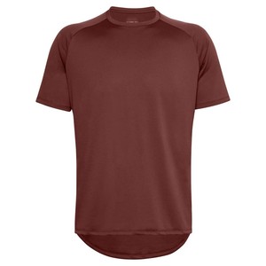 T-shirt en jersey de polyester à manches courtes vert uni pour homme, col rond, coupe classique, décontracté, séchage rapide, idéal pour la gym - Product Image 6