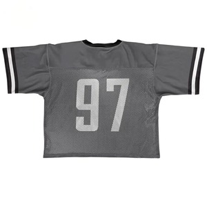 Camiseta Deportiva Personalizada de Estilo Urbano para Hombre, Camiseta Deportiva de Poliéster Sublimado, Camisetas de Fútbol Americano con Cuello en V - Product Image 6