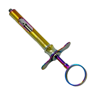 Seringue aspirante pliable en acier inoxydable de qualité supérieure pour instruments chirurgicaux dentaires, 2,2 ml, certifiée CE, marque Britton, manuelle - Product Image 1