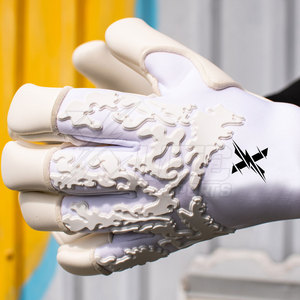 Gants d'entraînement de gardien de but en cuir antidérapants à doigts complets respirants pour l'entraînement de football, les séances d'académie, les clubs de football et les activités en extérieur - Product Image 6