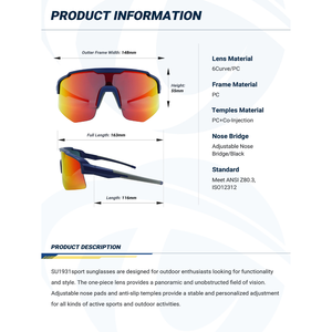 SU1726A diseñador gafas de sol mujer UV400 Tinted - Product Image 4