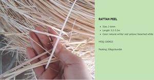 Unbleached Softened Rattan Ribbon Cane Peel 2mm 2.5mm Strong Rattan Cane Strip Rattan Split Cane Webbing Material for Handicraft - Product Image 2