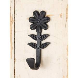 Set Of 3 Green Rose <b>Wall</b> <b>Mounted</b> Hooks With Leaves Decorative Metal Hangers For Bedroom Bathroom Entryway <b>Wall</b> Storage Decor - Product Image 4