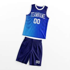 Maillot et short de basketball personnalisés OEM, respirants, grandes tailles, impression numérique, antibactériens, séchage rapide, tenue de basketball - Product Image 1