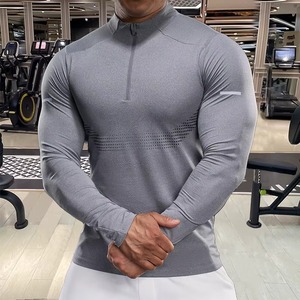 Custom Workout Gym Shirt Manufacturer Compression Sportswear Premium Cotton <b>Polyester</b> Four Way Stretch OEM ODM Custom Logo - Product Image 4