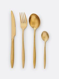 Juego de Cubiertos Elegantes de Lujo Francés, Cubertería de Metal con Acabado de Espejo, Apto para Lavavajillas, Ideal para Bodas y Eventos - Product Image 2