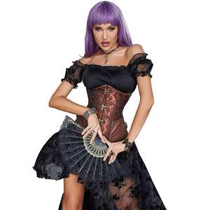 Corsets Vintage pour Femmes, Sexy, Sculptants, Respirants, Modernes, en Brocart, pour Grandes Tailles - Product Image 3