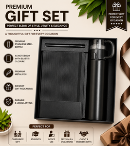Juego de Regalo de Botella de Agua de Acero Inoxidable Premium, Cuaderno A5, Bolígrafo Metálico, Caja de Regalo Empresarial con Aislamiento al Vacío - Product Image 2