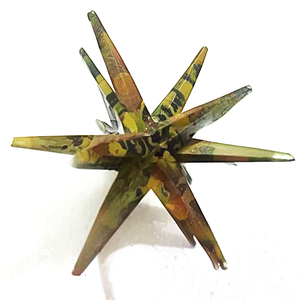 Fait à la main 12 points Merkaba Star Picasso Jaspe Quartz Naturel Cristal Gemme Feng Shui Chakra Artisanat avec Pierre Semi-Précieuse - Product Image 1