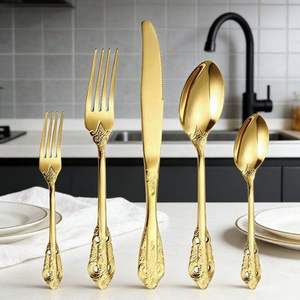 Ensemble de couverts en métal pour enfants, bords arrondis, acier inoxydable, pour les repas scolaires et les repas en famille - Product Image 6