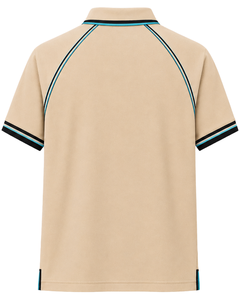 Camiseta Polo Personalizada para Hombre en Beige, Negro y Cian, Ropa Deportiva Informal, Transpirable, Mezcla de Algodón, Polo de Golf, Top de Verano - Product Image 2