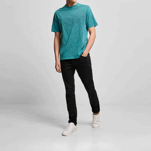 Ropa de Entrenamiento de Alta Calidad, Tela Resistente, Ajuste Cómodo, Diseño Moderno con Lavado Ácido, Camiseta para Hombre con Lavado Ácido, Venta al Por Mayor Premium - Product Image 1