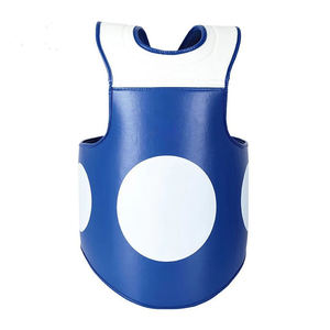Protège-poitrine en cuir de vachette pour MMA, ceinture de sécurité abdominale pour entraînement de kick-boxing avec logo personnalisé, protège-poitrine, ceinture abdominale - Product Image 1