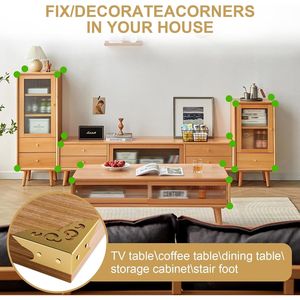 4 Protectores de Esquinas para Muebles de Estilo Retro, Protectores de Bordes y Esquinas para Gabinetes y Cajas de Madera, Protectores para Cajas de Joyería y Cajas de Regalo - Product Image 1